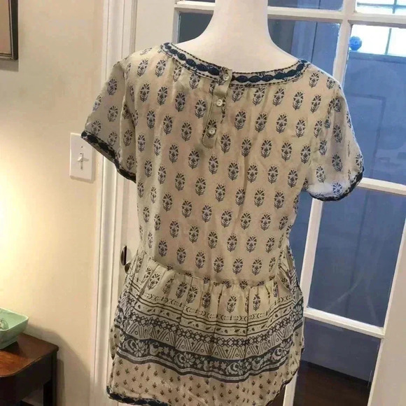 Sigrid Olsen short sleeve pull over blouse.  Size XS - Picture 8 of 10